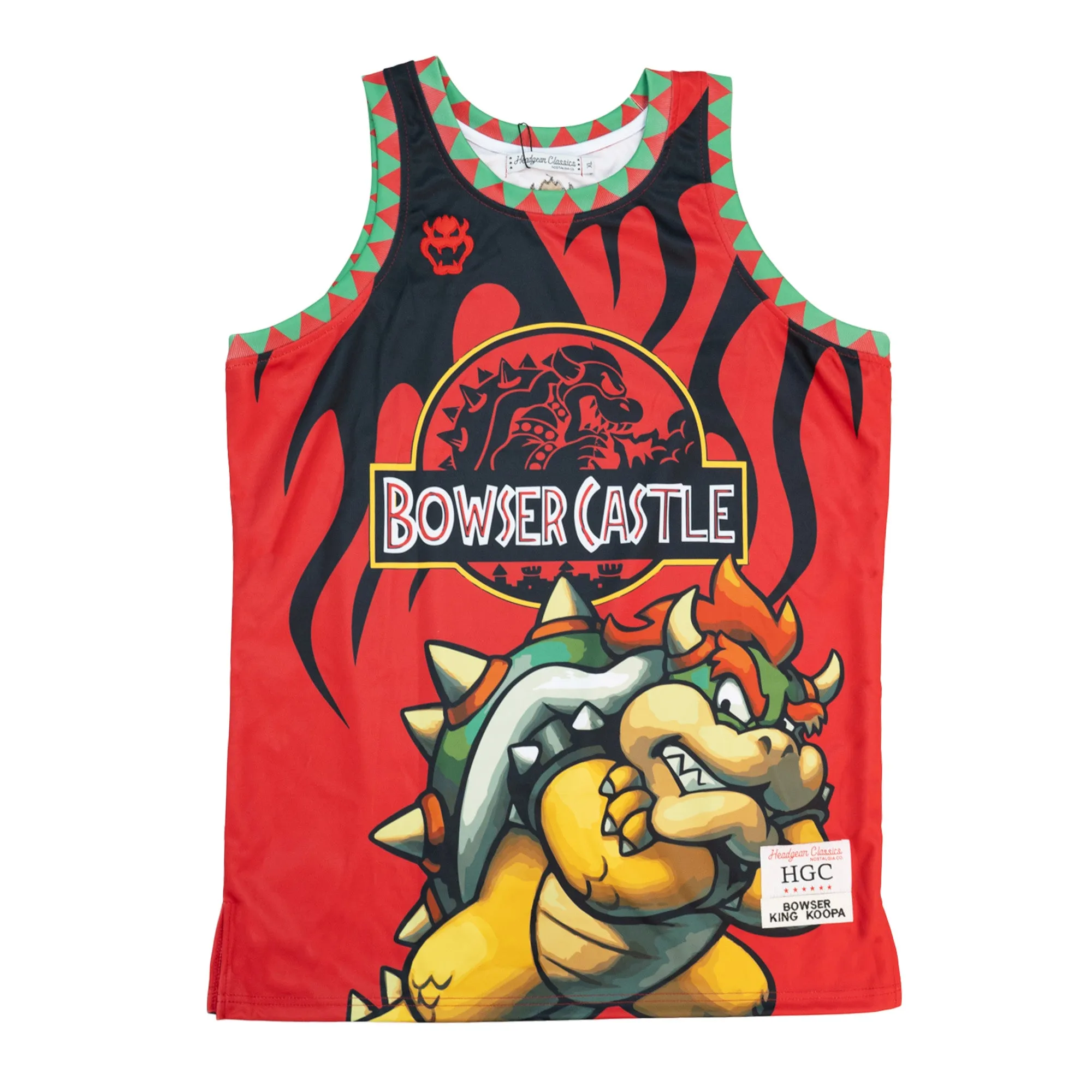 BOWSER CASTLE RED BASKETBALL JERSEY (RED)
