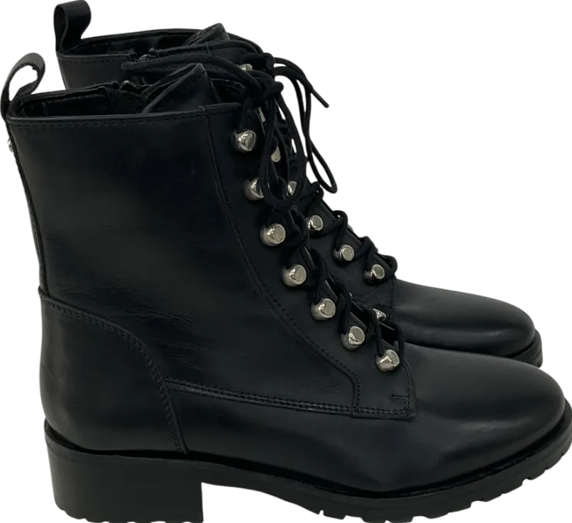 Carvela Black Lace Up Ankle Boots UK 5 EU 38 👠