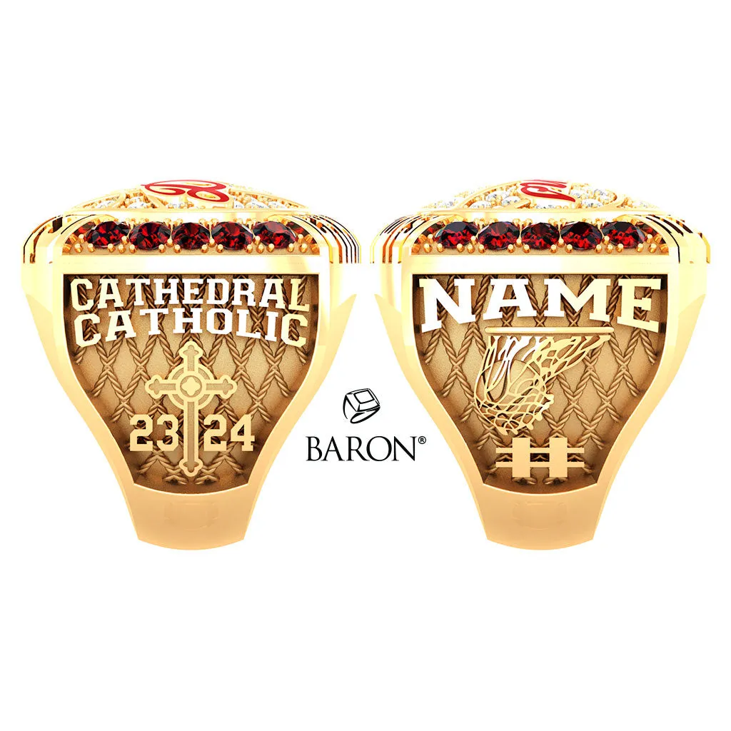 Cathedral Catholic Girls Basketball 2024 Championship Ring - Design 2.3