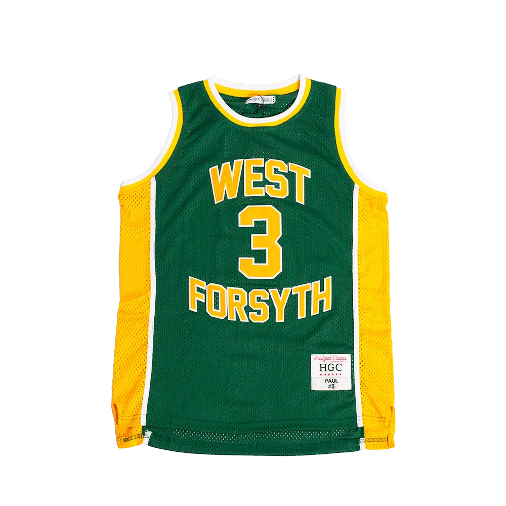 CHRIS PAUL WEST FORSYTH HIGH SCHOOL YOUTH BASKETBALL JERSEY GREEN