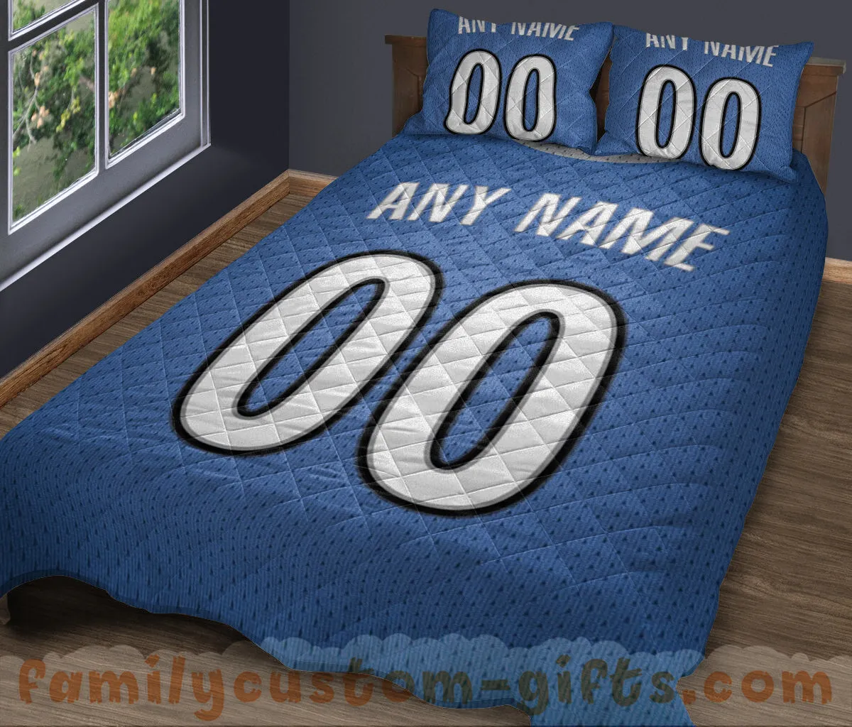 Custom Quilt Sets Minnesota Jersey Personalized Basketball Premium Quilt Bedding for Men Women