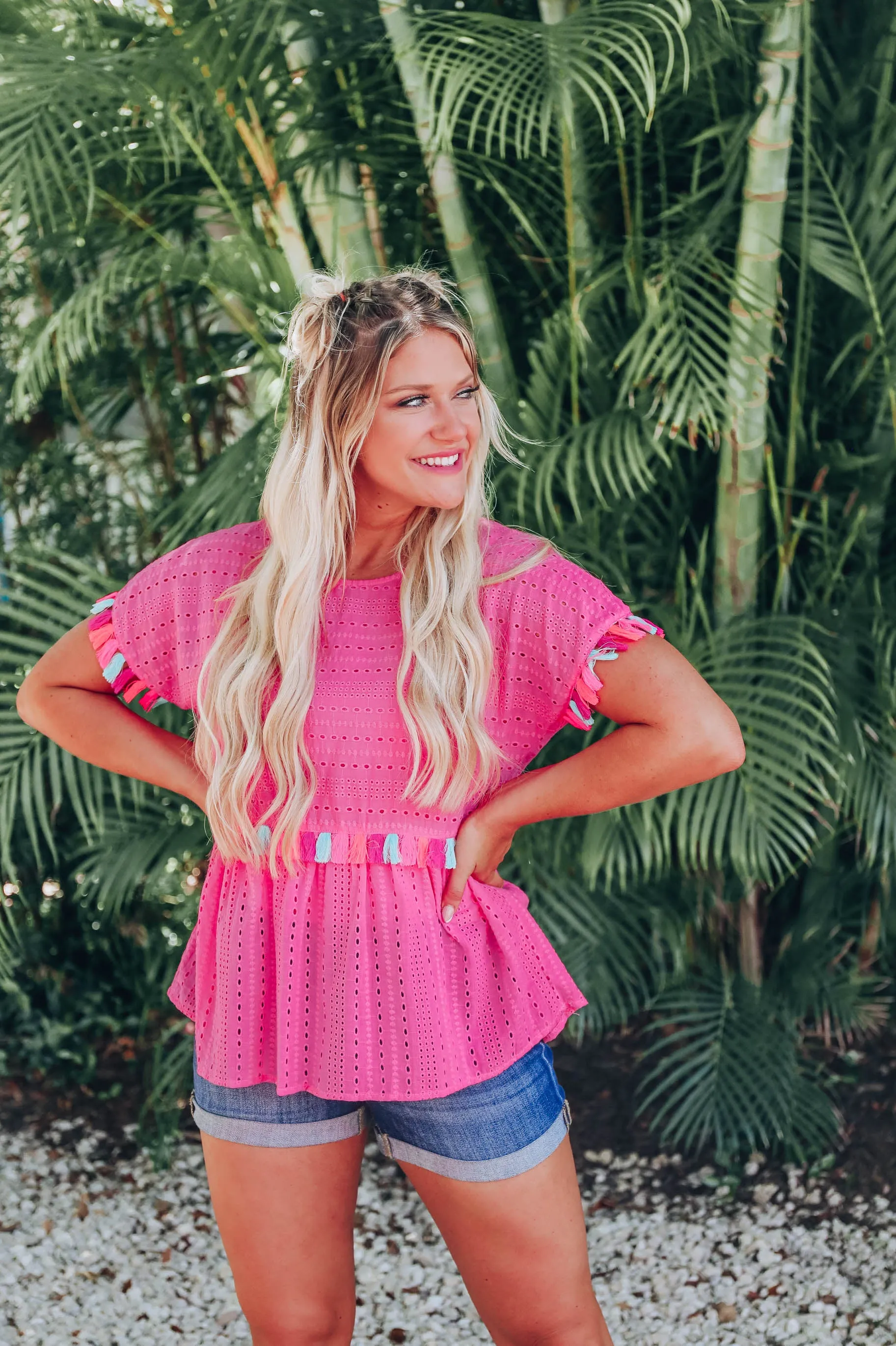 Fiesta Tassel Trimmed Top