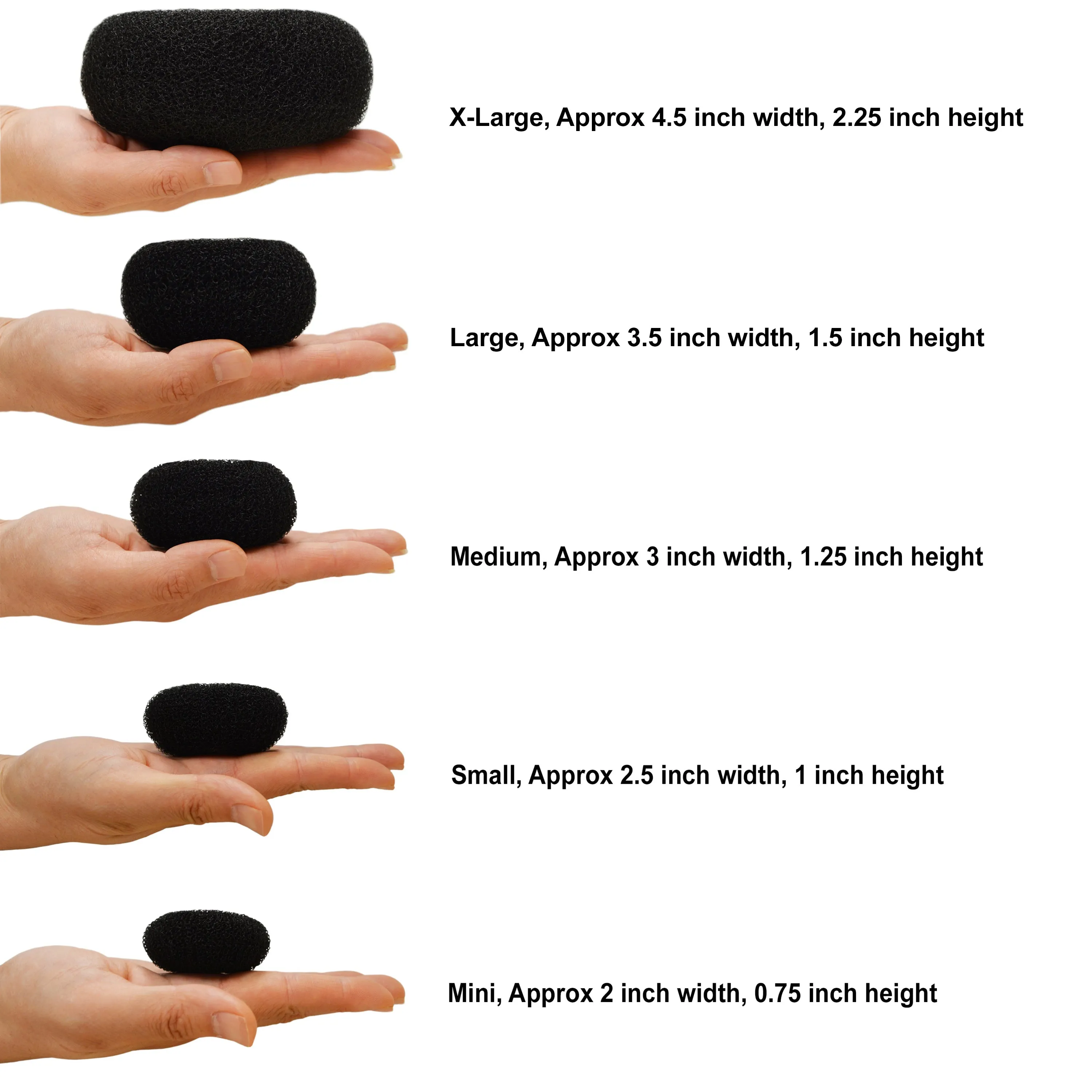 Hair Donut Bun Maker (Black Color)