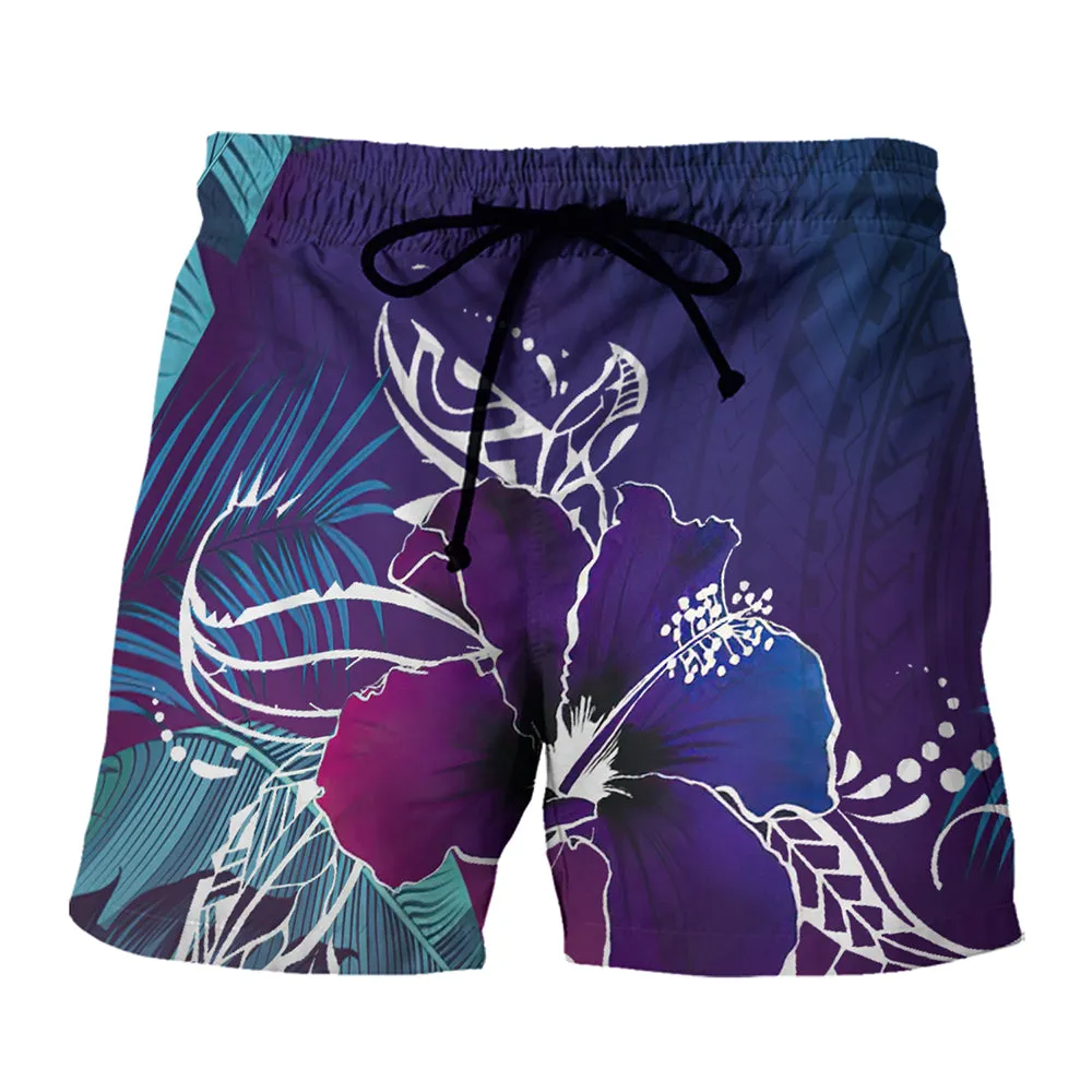 Hibiscus Turtle - 3D Hawaiian Men's - NA93