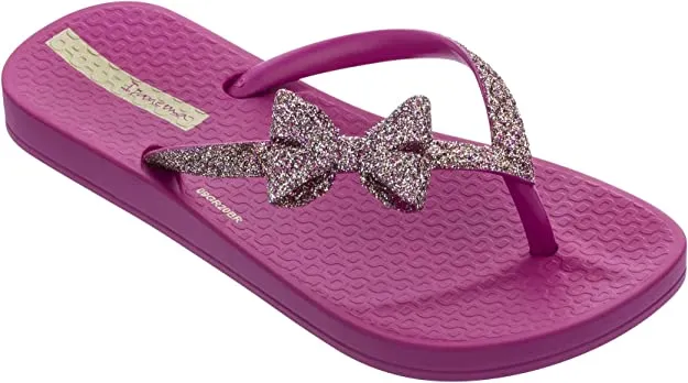 Ipanema Kid's Ana Sparkle Bow Flip Flop - Pink