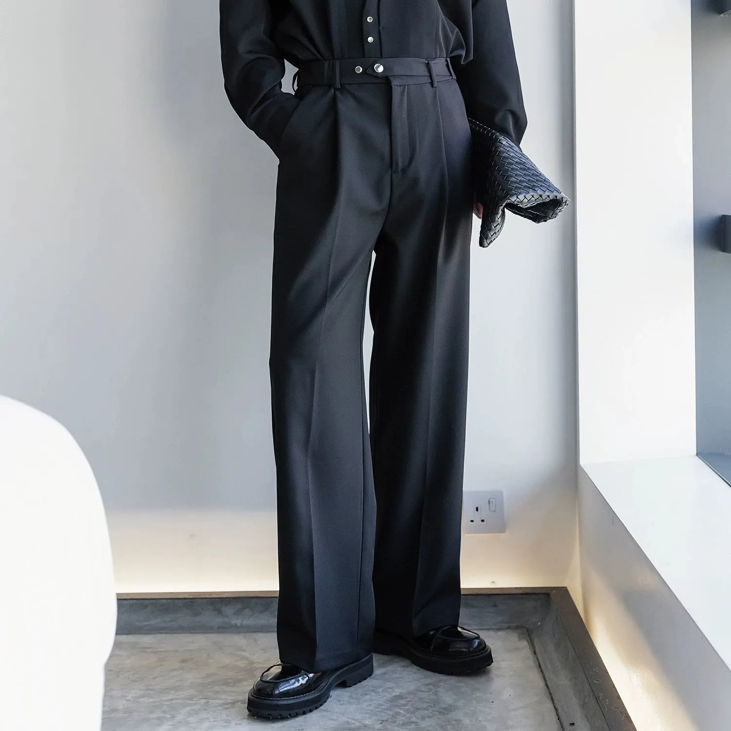 Loose Fit Wide-Leg Casual Pants