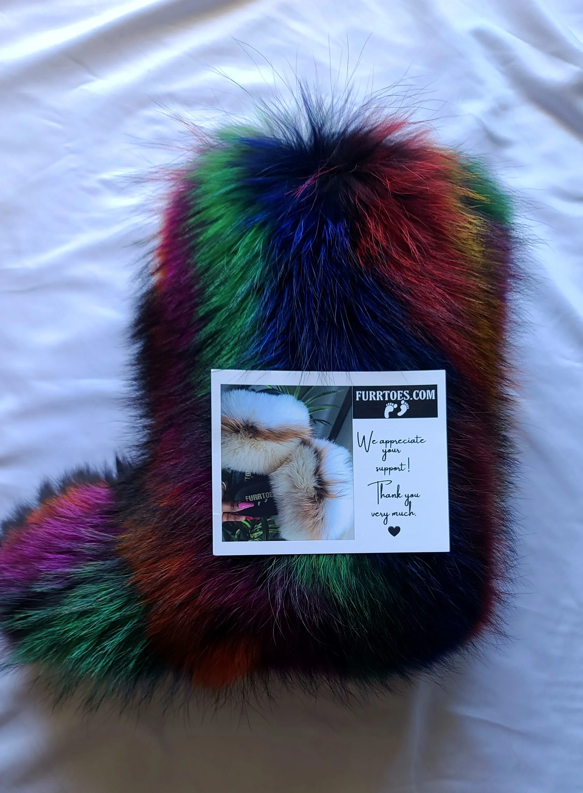 Multi Colored Fur Boots