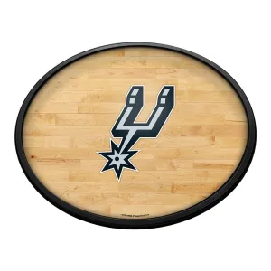 San Antonio Spurs: Hardwood - Oval Slimline Lighted Wall Sign
