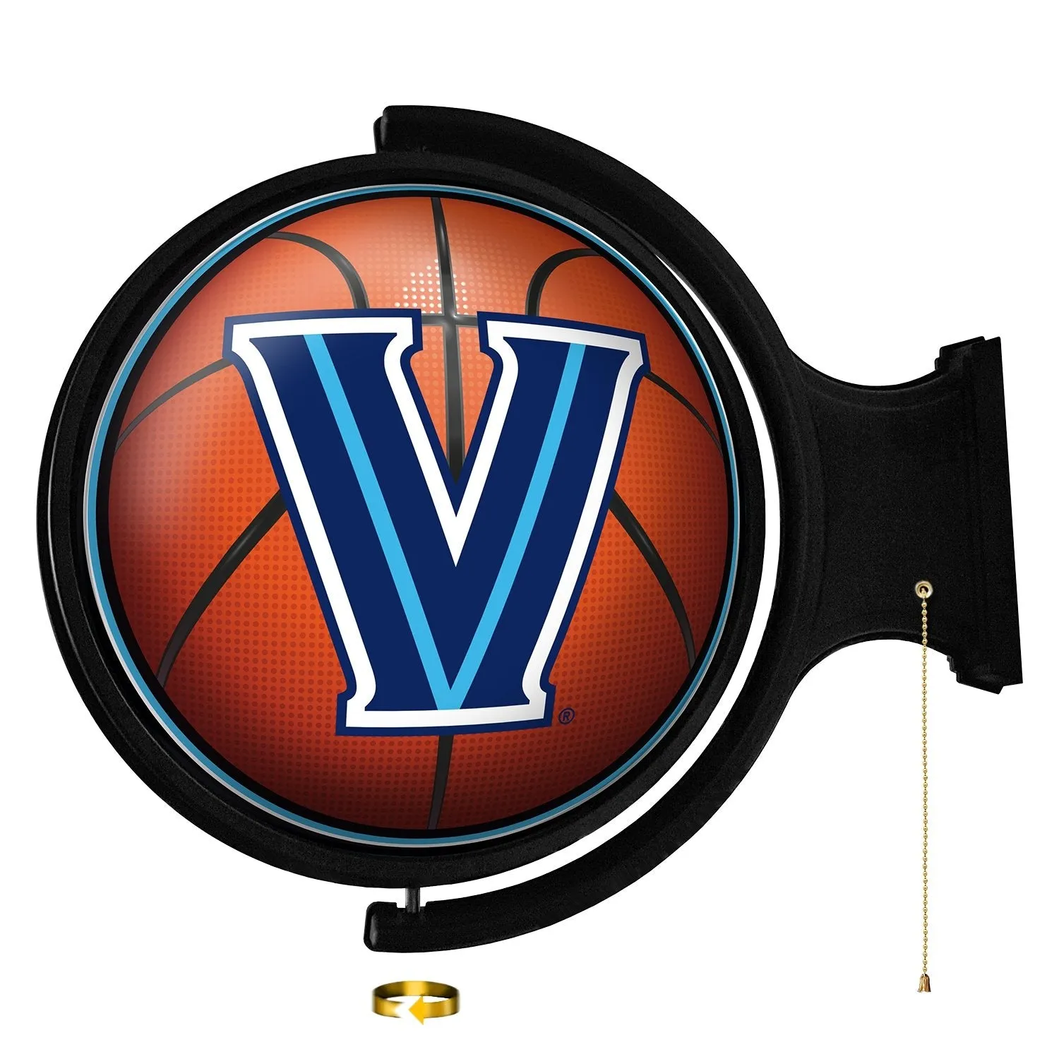 Villanova Wildcats: Basketball - Original Round Rotating Lighted Wall Sign